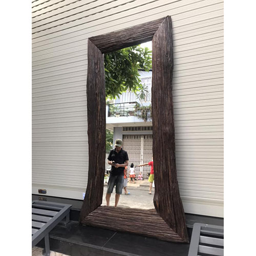 Khung gương gỗ mộc - 80 x 175