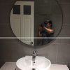 Gương tròn cho toilet/bàn phấn