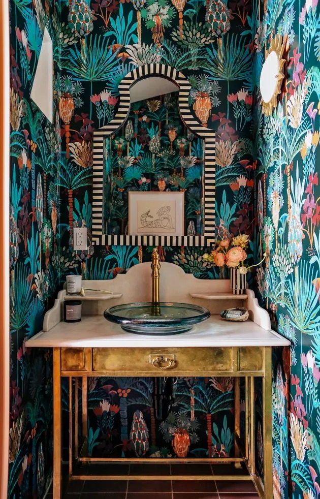 15 ý tưởng trang trí phòng tắm Art Deco khiến không trở nên quyến rũ
